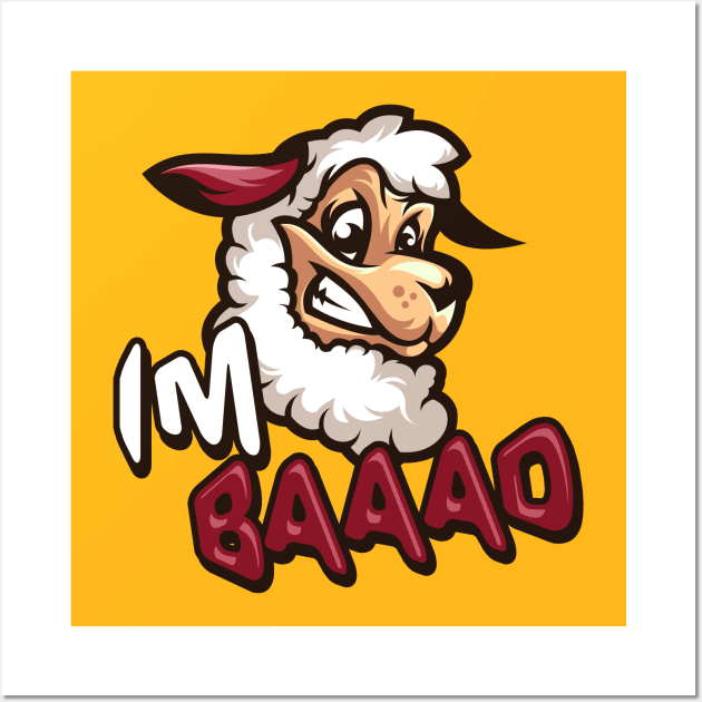 Im Baad Sheep Wall Art by Kachow ZA